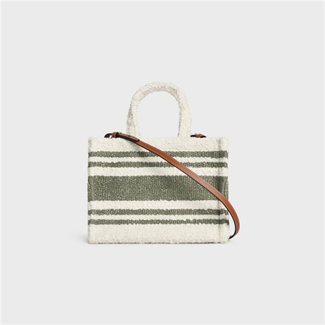 small cabas thais in STRIPED TEXTILE WITH CELINE